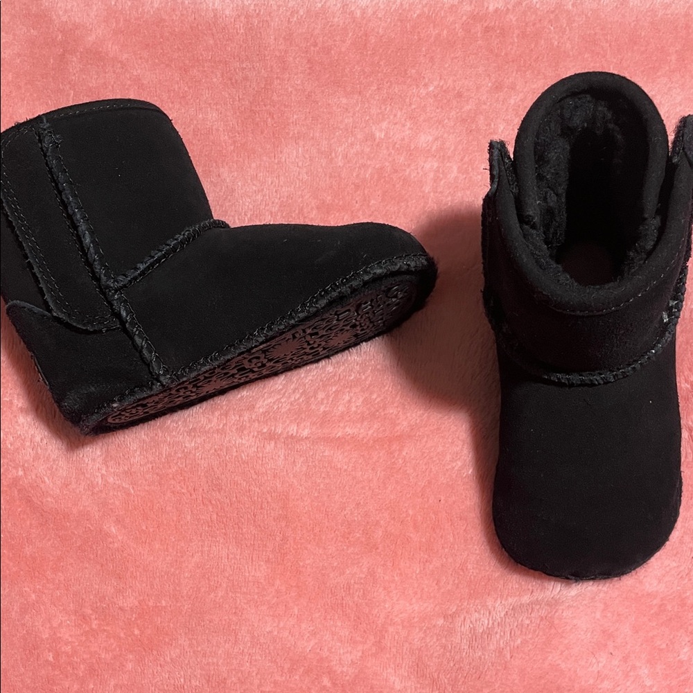 Ugg Black Suede Ankle Boots
